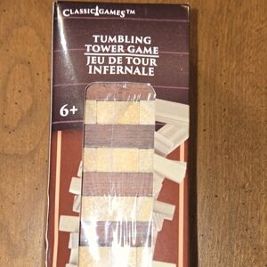 Wooden Block Stacking Game Mini Wood Tower Tumbling Puzzle Party Game